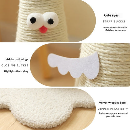 Cat Scratching Board, Vertical, Durable, Not Easy To Shed, Hemp Rope Post, Self-Entertainment, Boredom Relief, Cat Climbing Frame, Pet Supplies, Cross-Border Hot Item