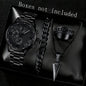 Three-Eye Digital Mens Watch Bracelet And Necklace Set