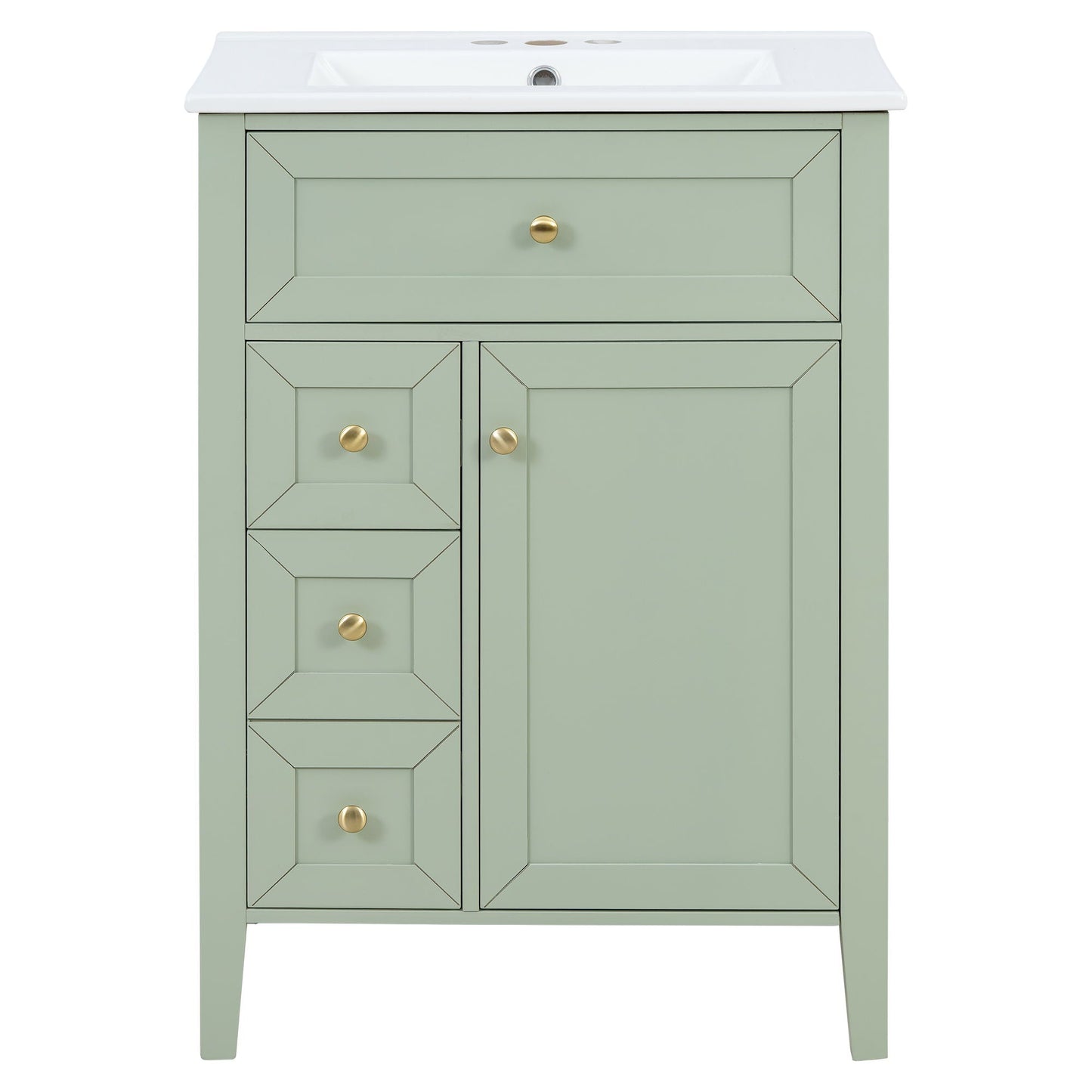 Bathroom Vanity With Sink, Soft Closing Cabinet