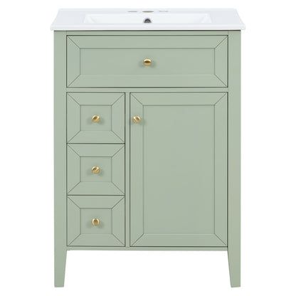 Bathroom Vanity With Sink, Soft Closing Cabinet
