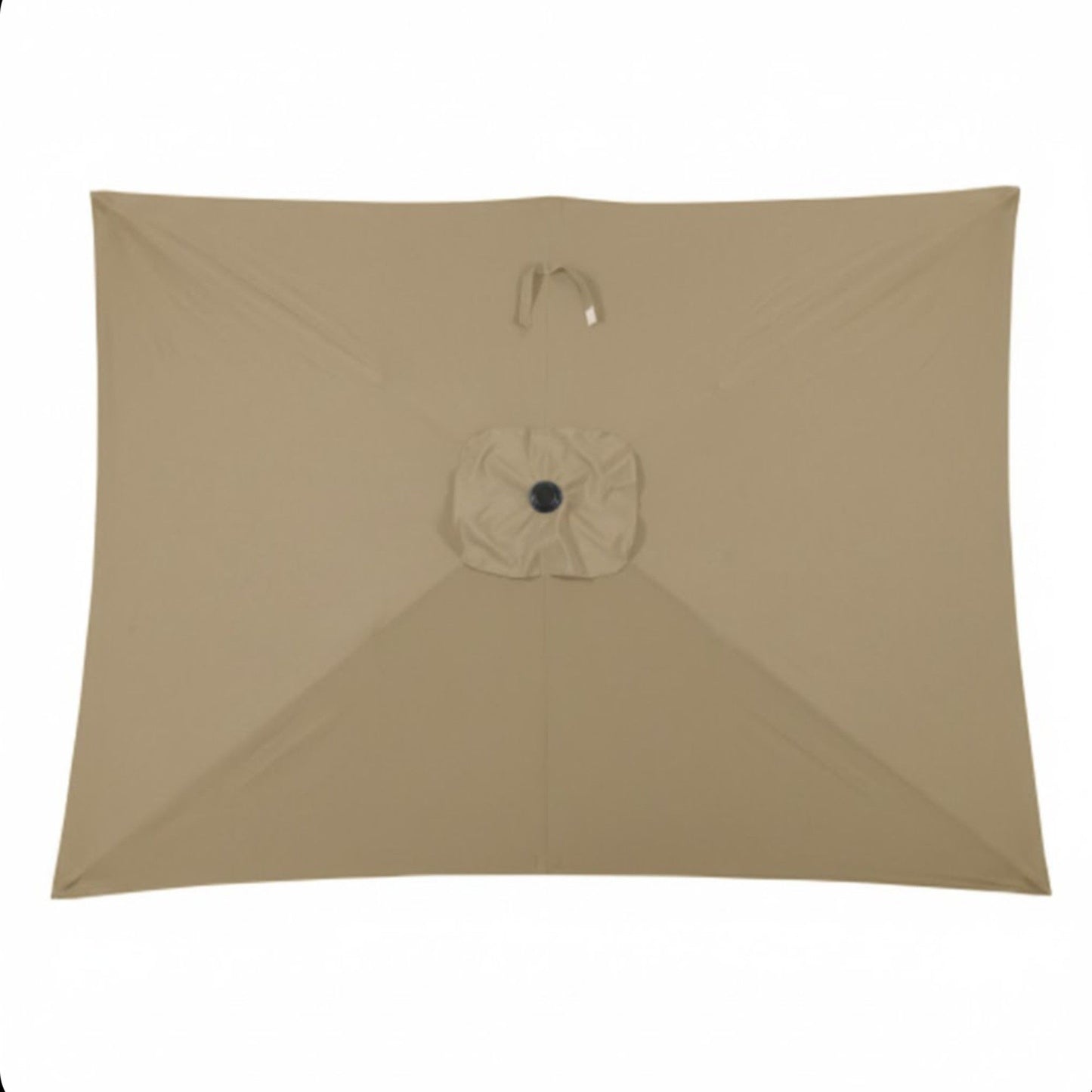 Rectangular Patio Umbrella With Crank Tilt, Polyester UV-Resistant Canopy