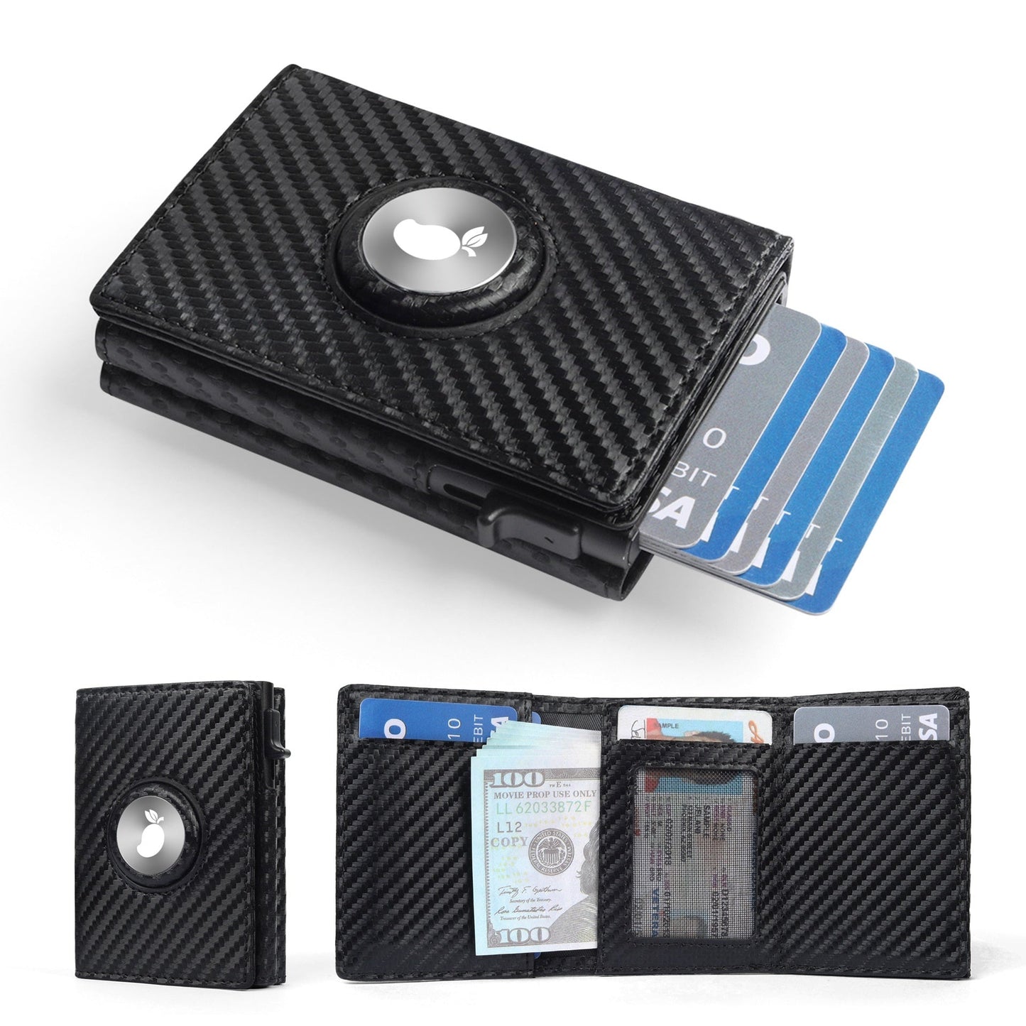 Three-fold Multi-functional Leather Wallet For Men With Card Slots
