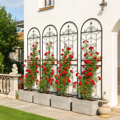 4 Pack Metal Garden Trellis