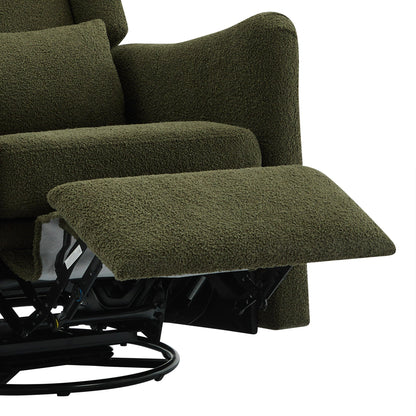 Wide Wingback Swivel Glider Rocker Recliner Chair