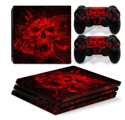 PS4 Pro Anti-Scrape Geometric Pattern Sticker | Durable Protection for Gaming Console