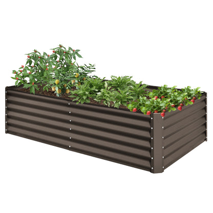 6x3x1.5ft Galvanized Raised Garden Bed