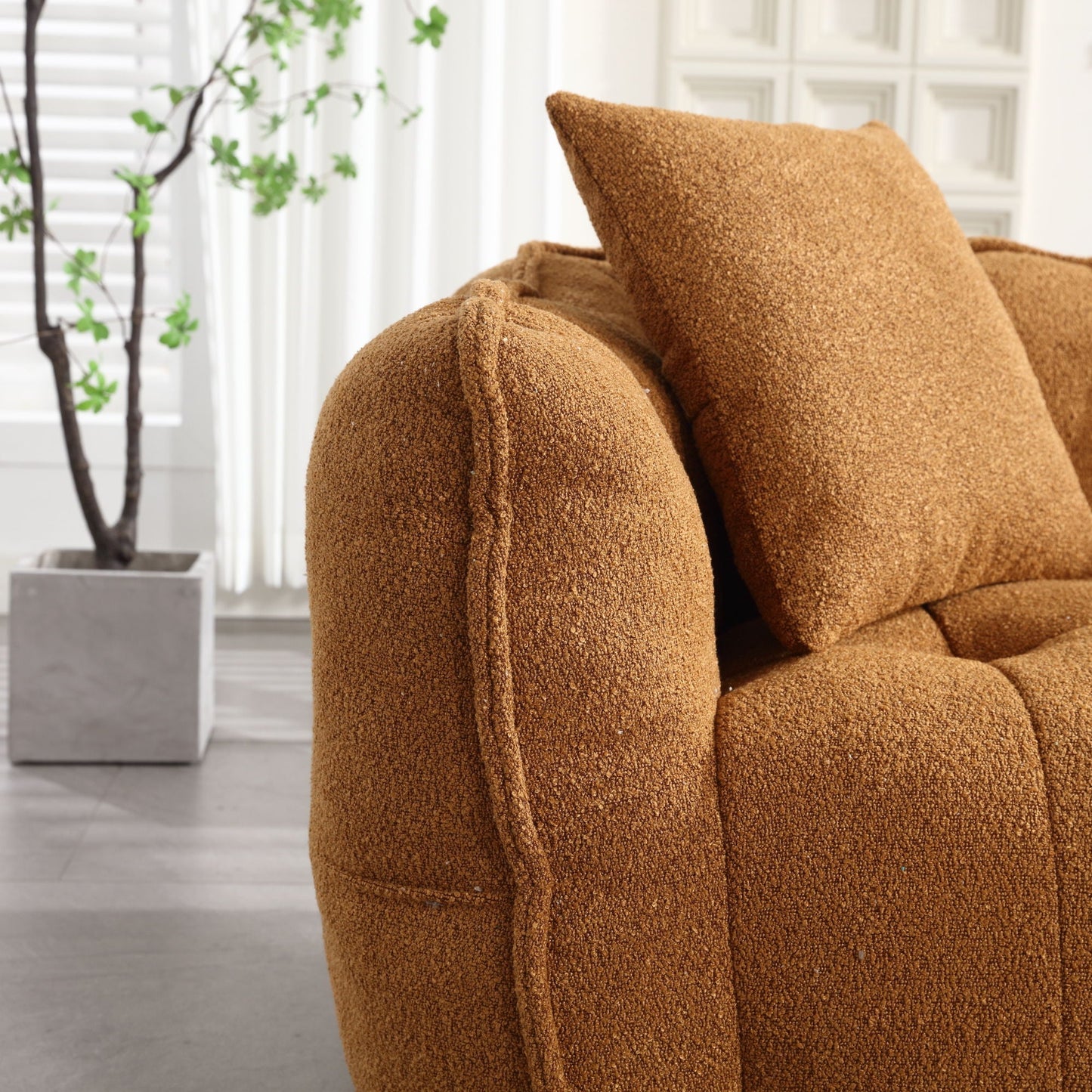 Cozy Beanbag Chair With High Resilience Foam Core For 2