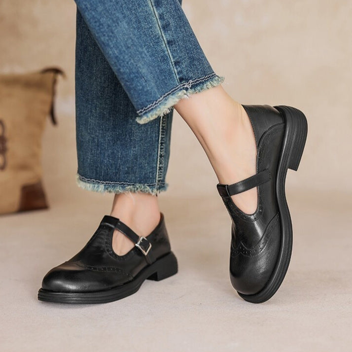 Casual Flat Mule Loafers In British Style