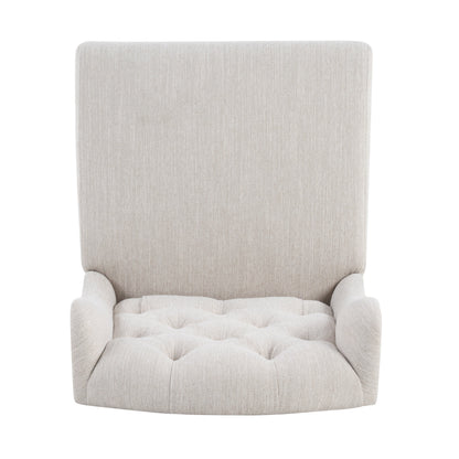 26.78'' Seat Height Vienna Contemporary Fabric Tufted Wingback Counter Stools, Set of 2