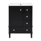 Bathroom Vanity With Integrated Basin, Soft Close Drawers, Door Mounted Double Layer Shelf