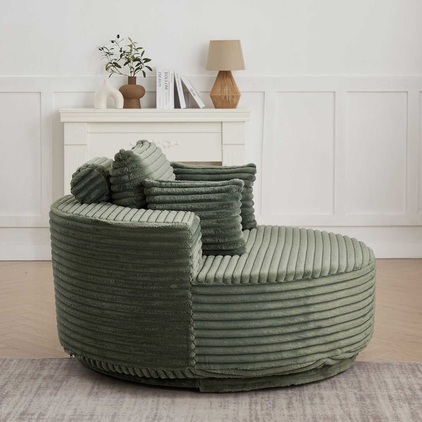 Swivel Chair With 360° Rotation For Living Room