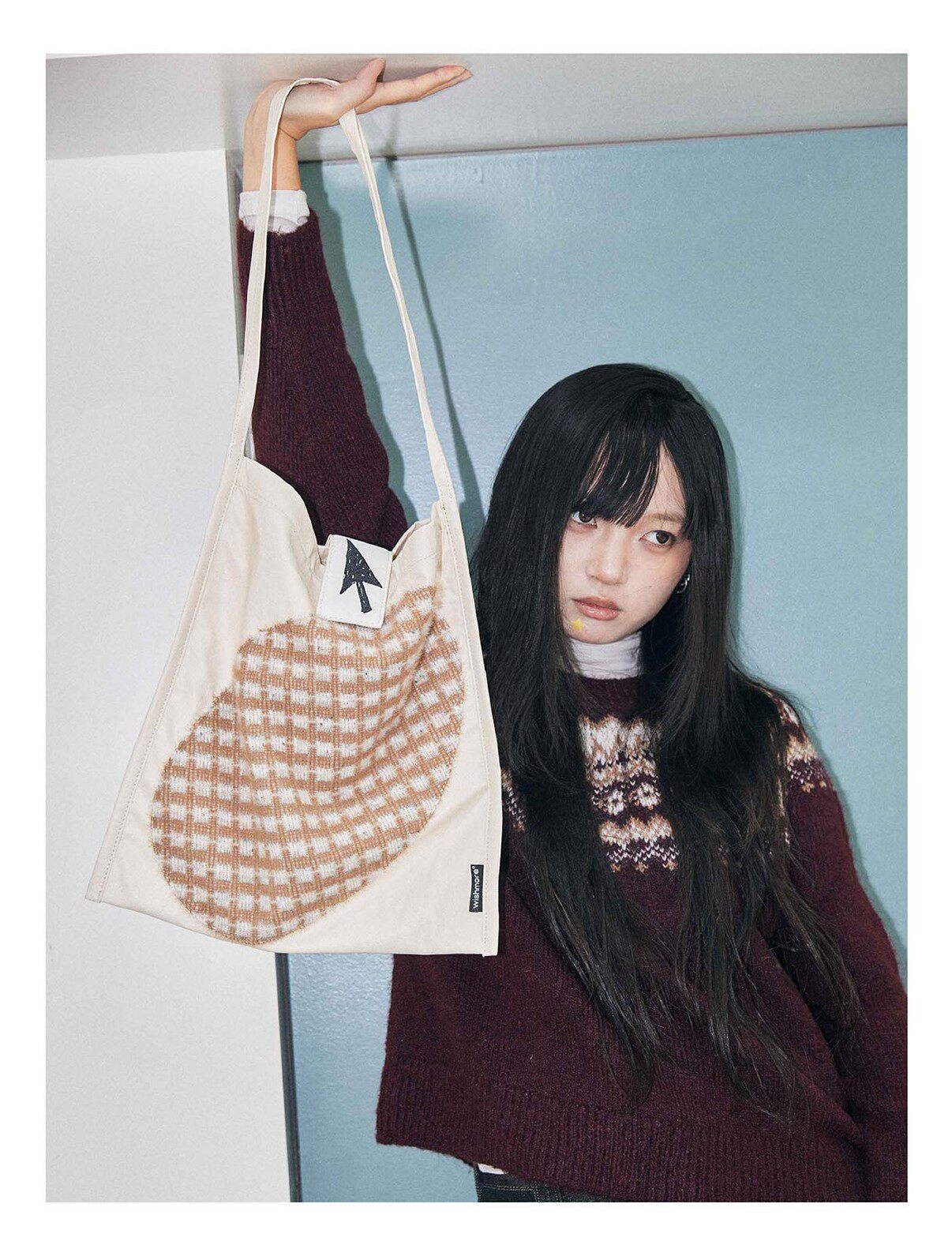 Splicing Shoulder Bag, Niche Design, Versatile Retro Bag, Original Checkered Large Capacity Bag For Women