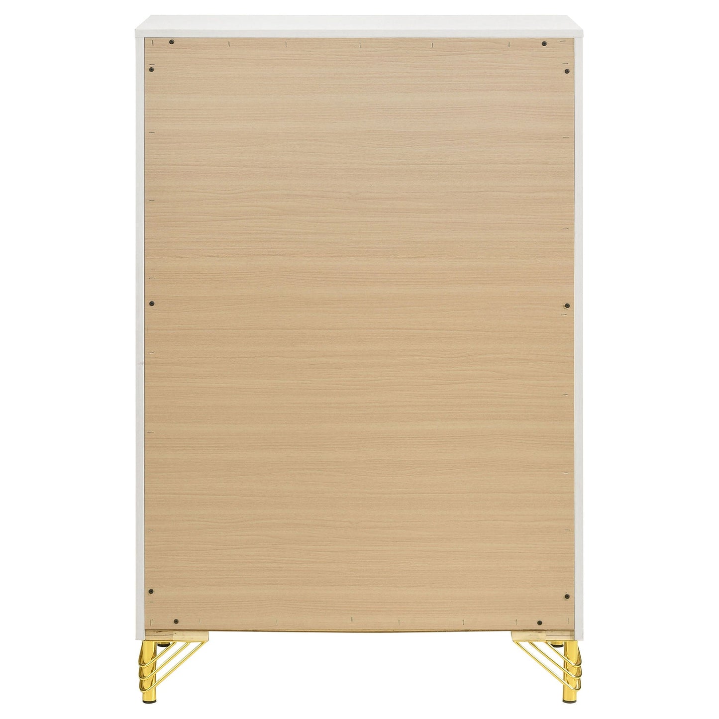 Chesney - 5 Drawer Chest With Trim - White