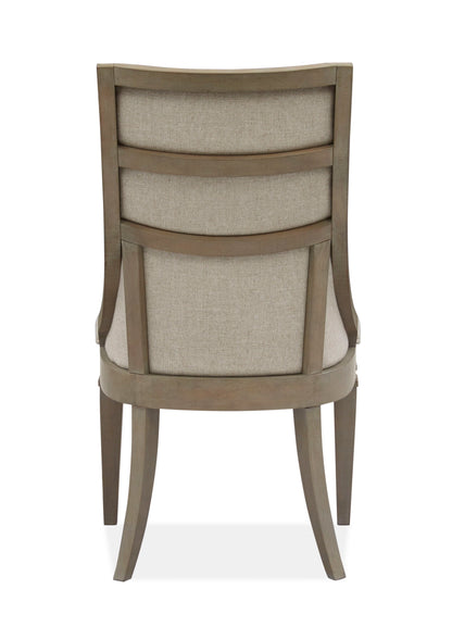 Lancaster - Dining Arm Chair With Upholstered Seat & Back (Set of 2) - Dovetail Gray