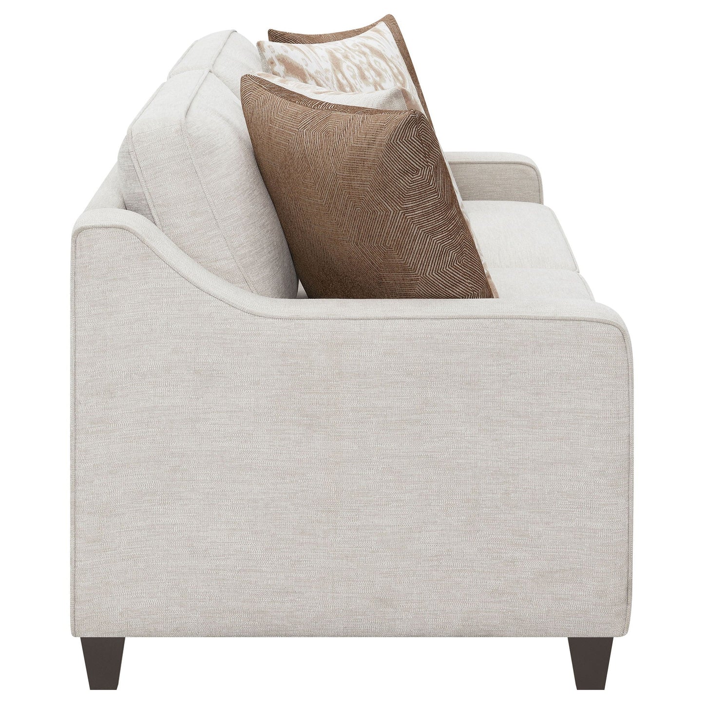 Mahaffey - Christine Upholstered Sloped Arm Sofa - Beige