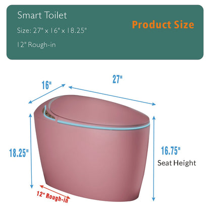 Unique Smart Toilet with Bidet Built-In