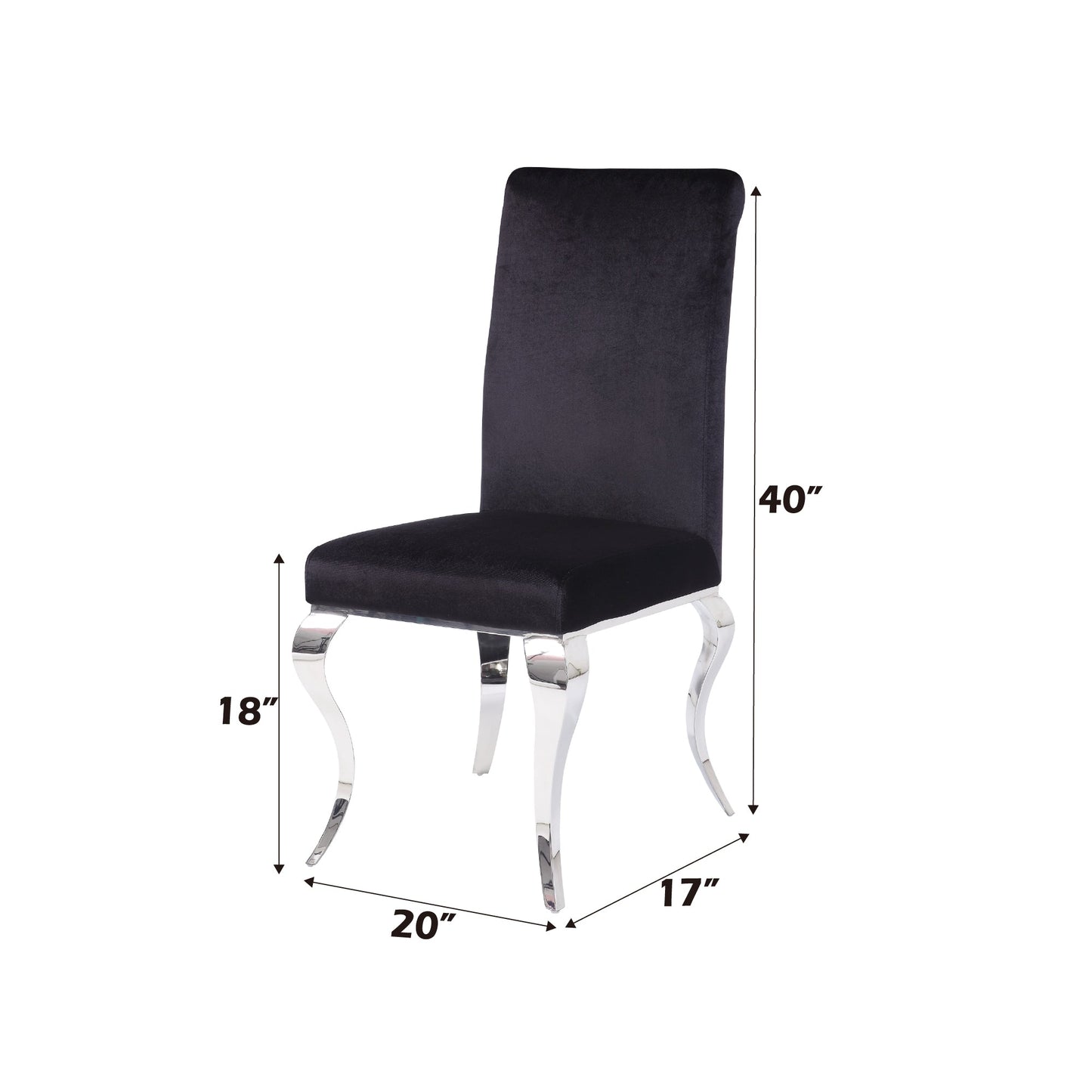 Fabiola Upholstered Stainless Steel Dining Chair
