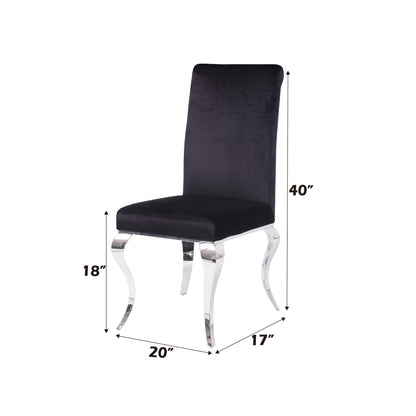 Fabiola Upholstered Stainless Steel Dining Chair
