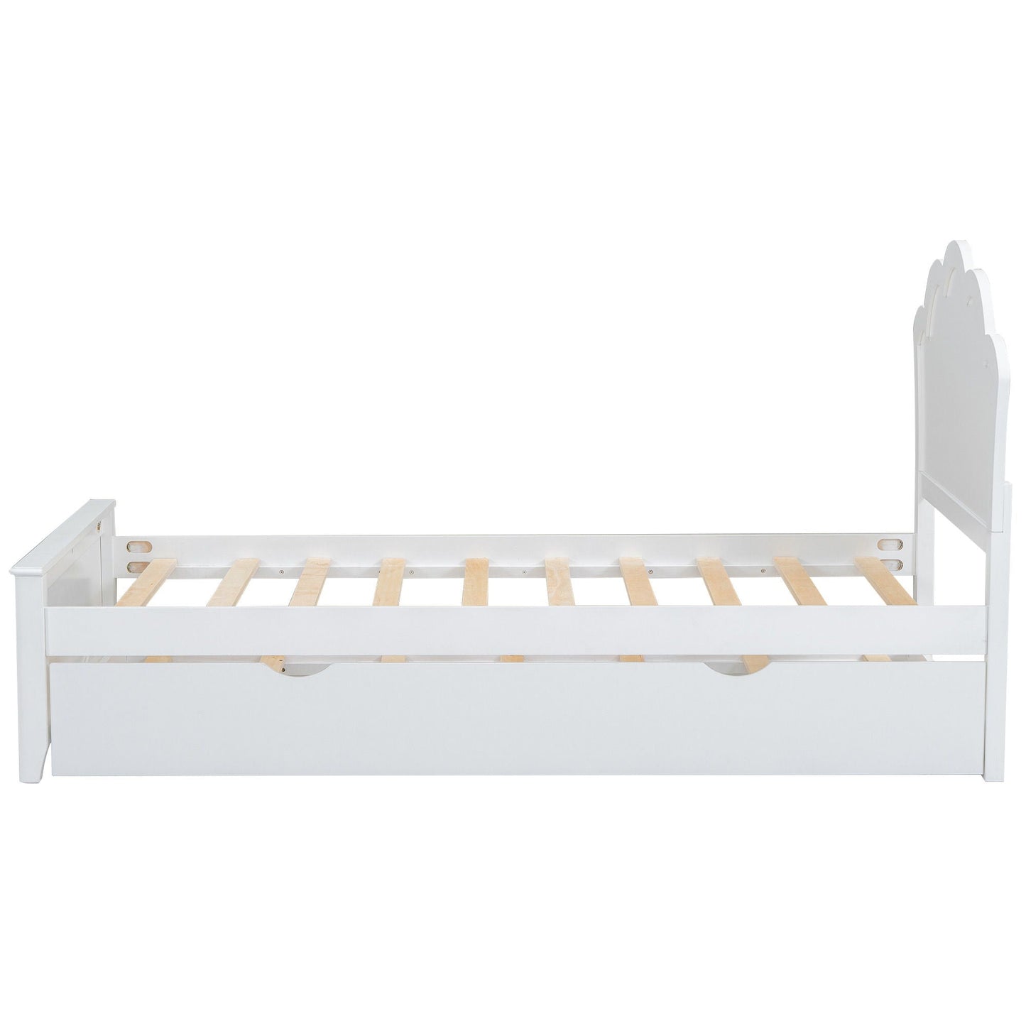 Platform Bed With Headboard And Trundle