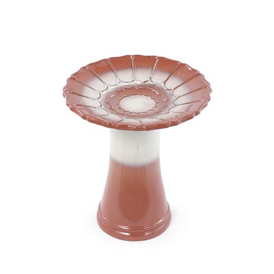 Handmade Glazed Ceramic Bird Bath