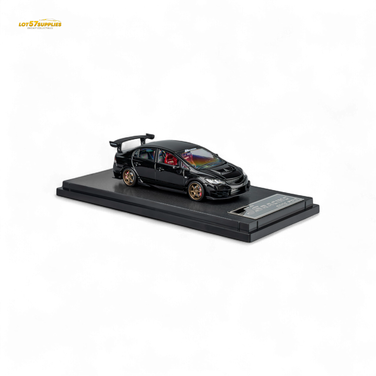 MicroTurbo FD2 J'S Racing Metallic Black 1:64