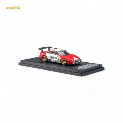 MicroTurbo Toyota MR2 Red & White Racing Livery 1:64