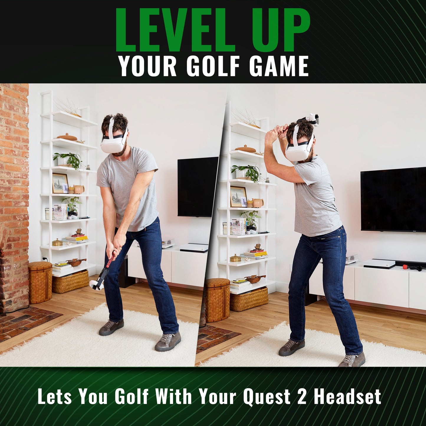 DriVR - VR Golf Club Handle Accessory - Rift S, Meta Quest / Quest 2
