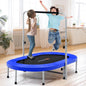 2-Person Foldable Mini Kids Fitness Rebounder Trampoline-Blue