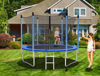Outdoor Trampoline with Safety Closure Net-10 ft