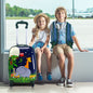 2 Pieces 12 Inch and 16 Inch Kids Carry on Suitcase Rolling Backpack School Luggage Set-Elephant