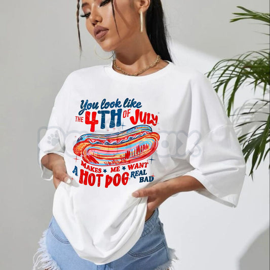 "You Look Like the 4th of July" T-Shirt – Festive Americana Graphic Tee