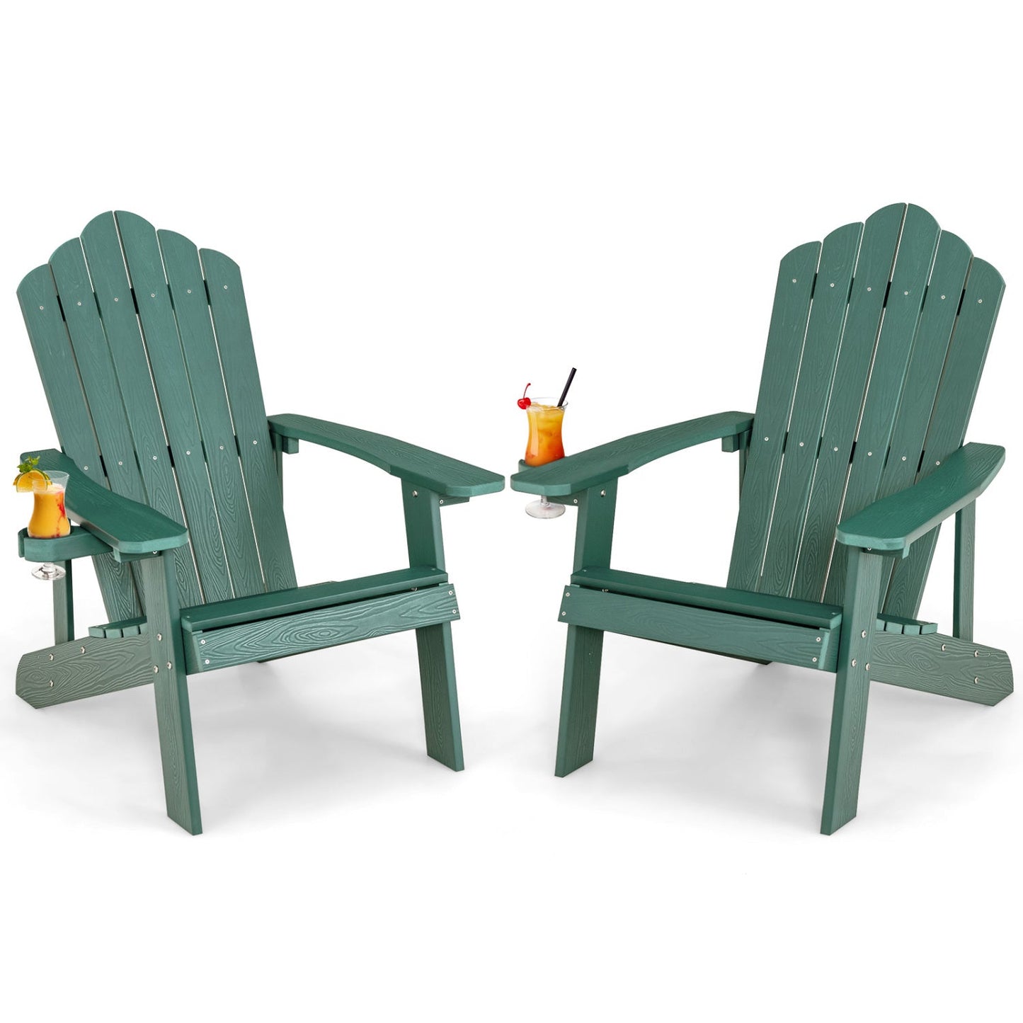 Adirondack Chair Set - Adult & Kids Pair for Patio