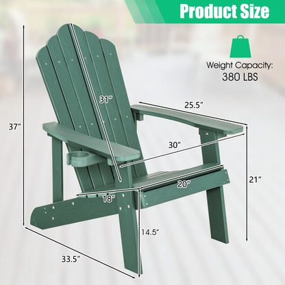 Adirondack Chair Set - Adult & Kids Pair for Patio