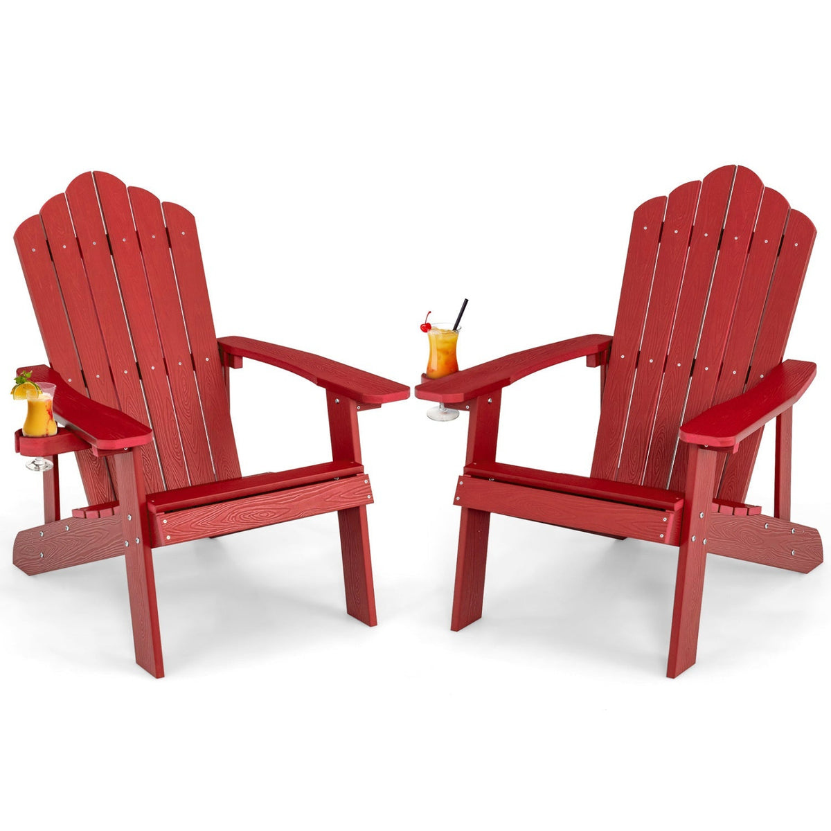 Adirondack Chair Set - Adult & Kids Pair for Patio