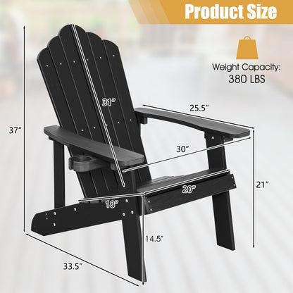Adirondack Chair Set - Adult & Kids Pair for Patio