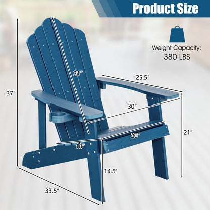 Adirondack Chair Set - Adult & Kids Pair for Patio