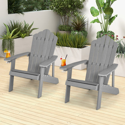 Adirondack Chair Set - Adult & Kids Pair for Patio