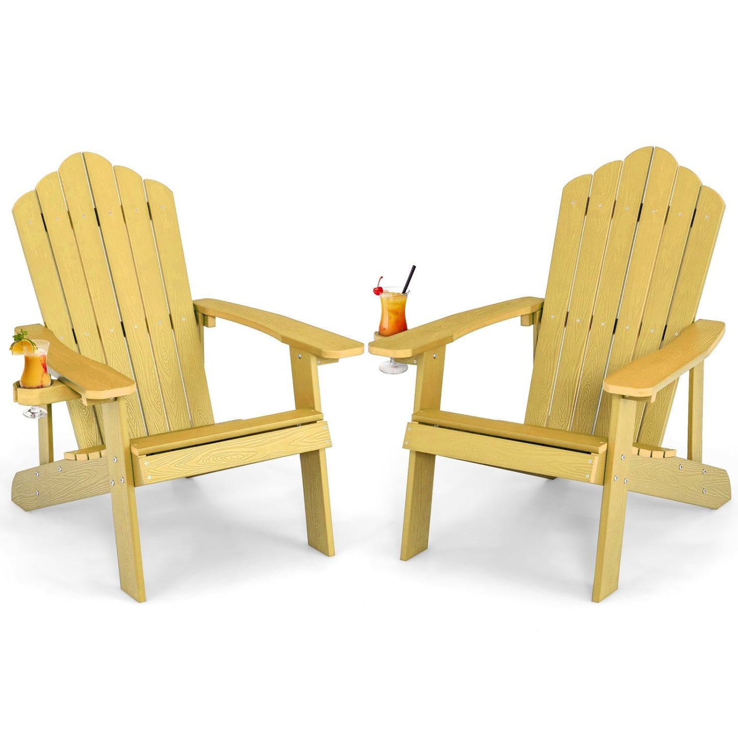 Adirondack Chair Set - Adult & Kids Pair for Patio