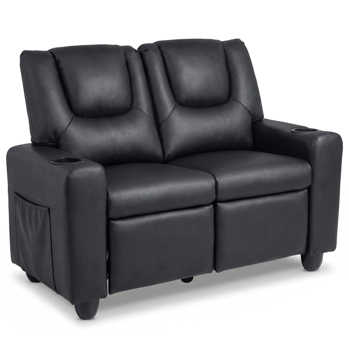2-Seater Kids Recliner Double Toddler Sofa Chair with 2 Cup Holders