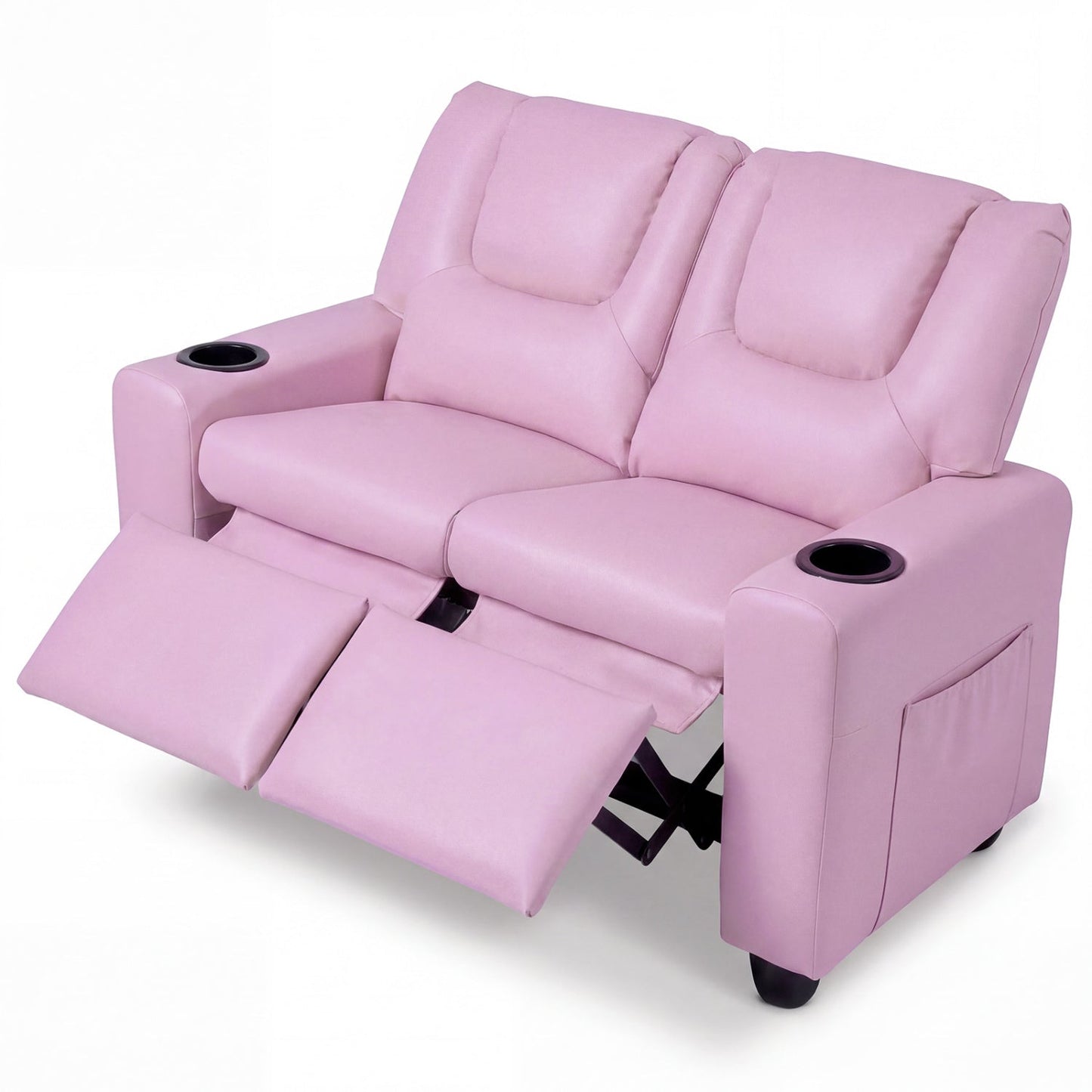 2-Seater Kids Recliner Double Toddler Sofa Chair with 2 Cup Holders