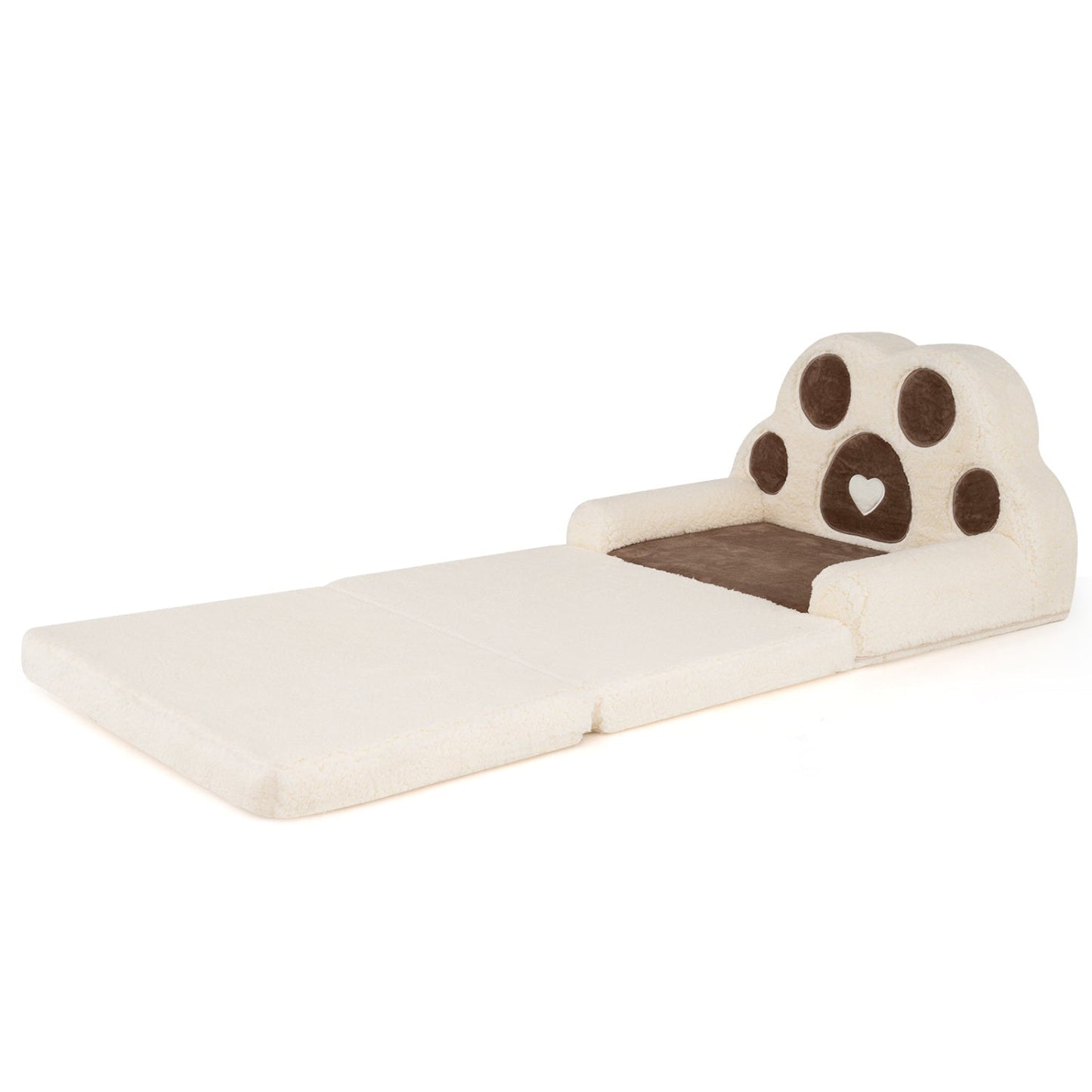 2-in-1 Convertible Kids Sofa to Lounger with Removable Cover