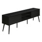 TV Stand, Media Entertainment Center, Storage Cabinet, Console, Storage Shelves, Bedroom, Living Room, Contemporary, Modern - Black