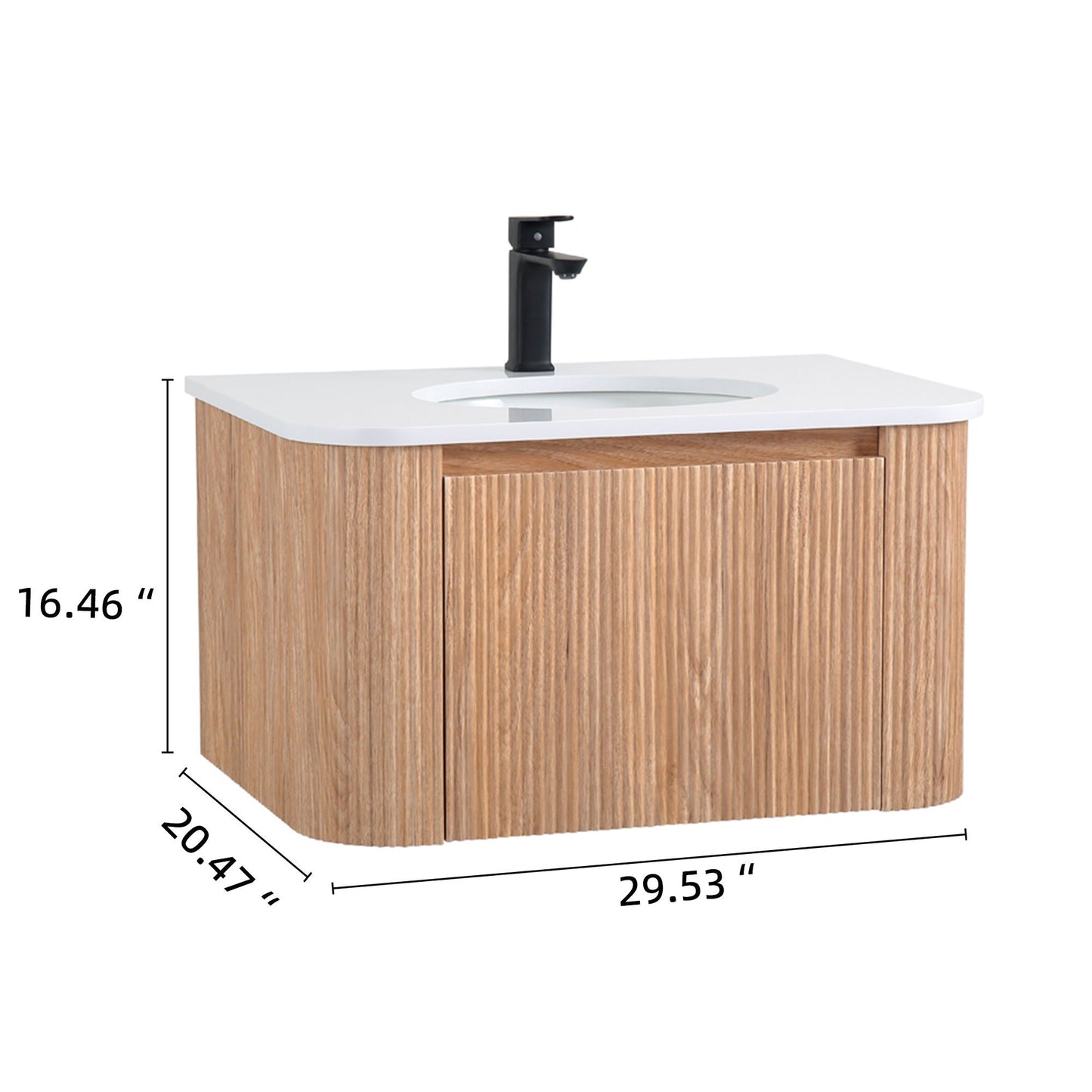 Wall Mounted Bathroom Vanity With Sink