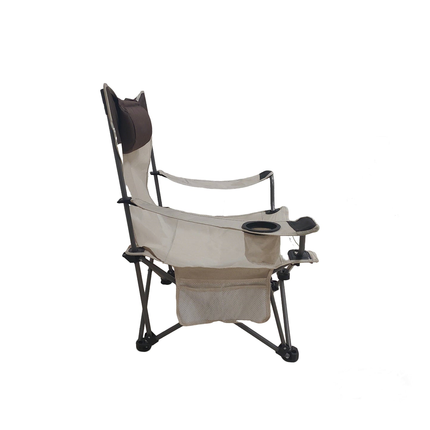 Outdoor Folding Camping Chair with Adjustable Recline