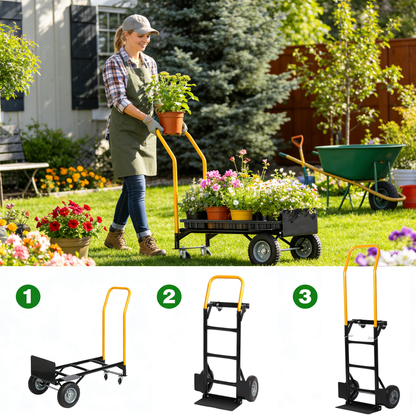 Heavy Duty Dual Purpose Hand Truck Dolly Cart