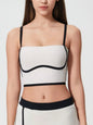 Square Neck Contrast Trim Active Cami