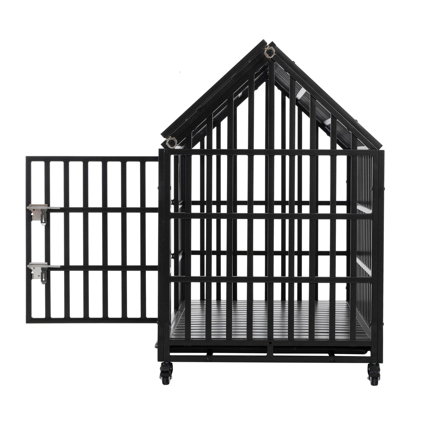 Heavy Duty Dog Crate Lockable Wheels