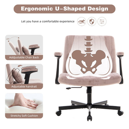 Criss Cross Armrest Office Chair With Wheels