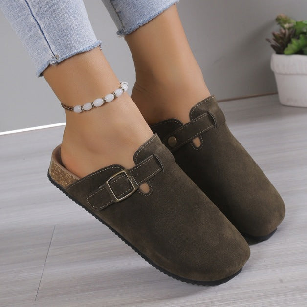 Roman Sandals Casual Half-slippers Trendy Loafers