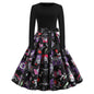 Christmas Retro Performance A- Line Dress Women's Clothing